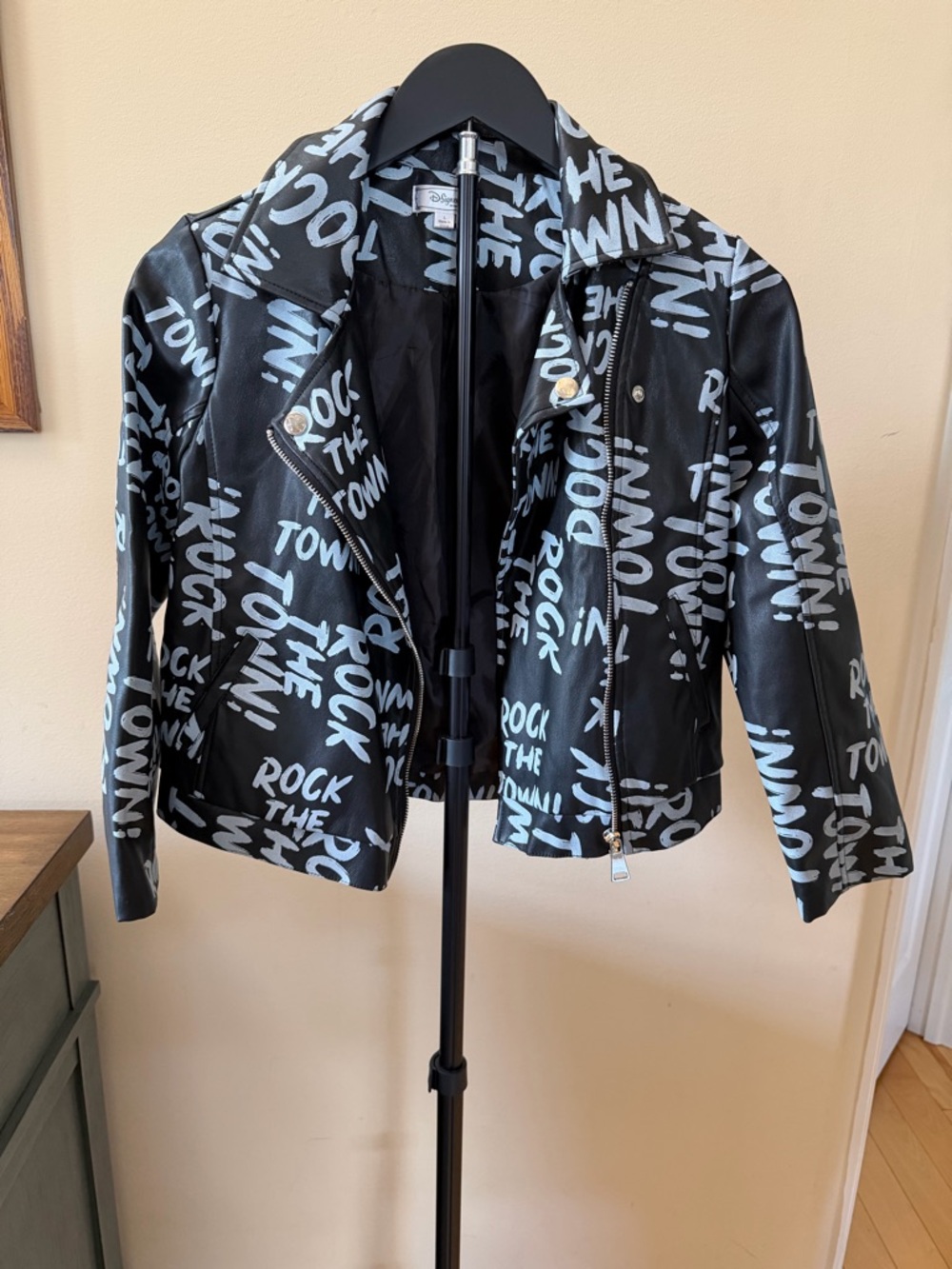 Disney D-Signed Moto Jacket Youth Large Graphic Rock The Town